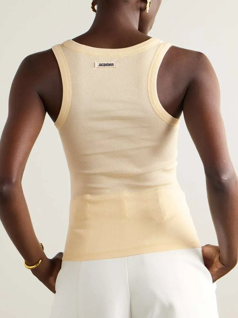 Jacquemus Ribbed Cotton-jersey Tank | Thumbnail 4