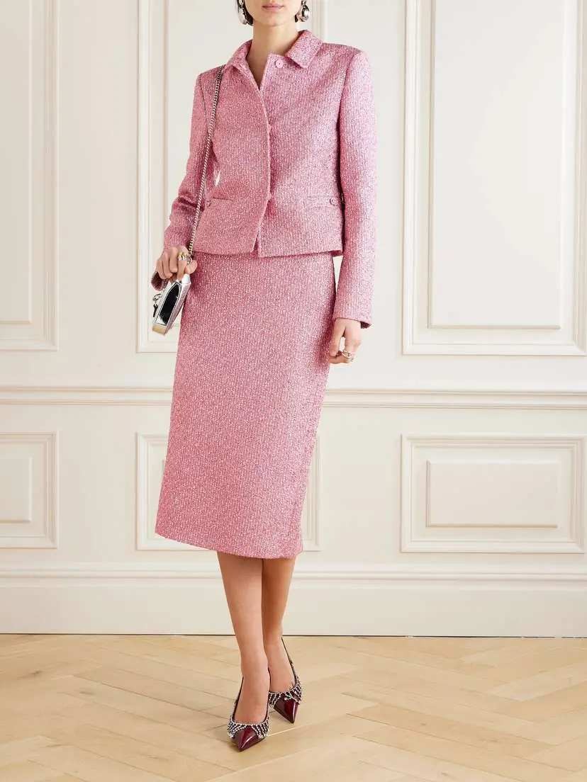 Gucci Sequin-embellished Lamé-tweed Skirt | Thumbnail 2 Gucci Sequin-embellished Lamé-tweed Skirt | Thumbnail 2
