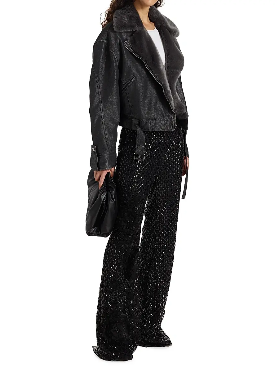 Alberta Ferretti Women's Sequined Party Pants | Thumbnail 2