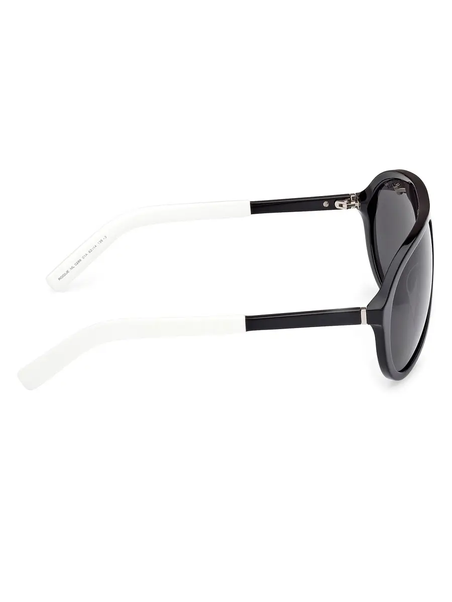 Moncler Men's Roque 62MM Pilot Sunglasses - Black Smoke | Thumbnail 6 Moncler Men's Roque 62MM Pilot Sunglasses - Black Smoke | Thumbnail 6