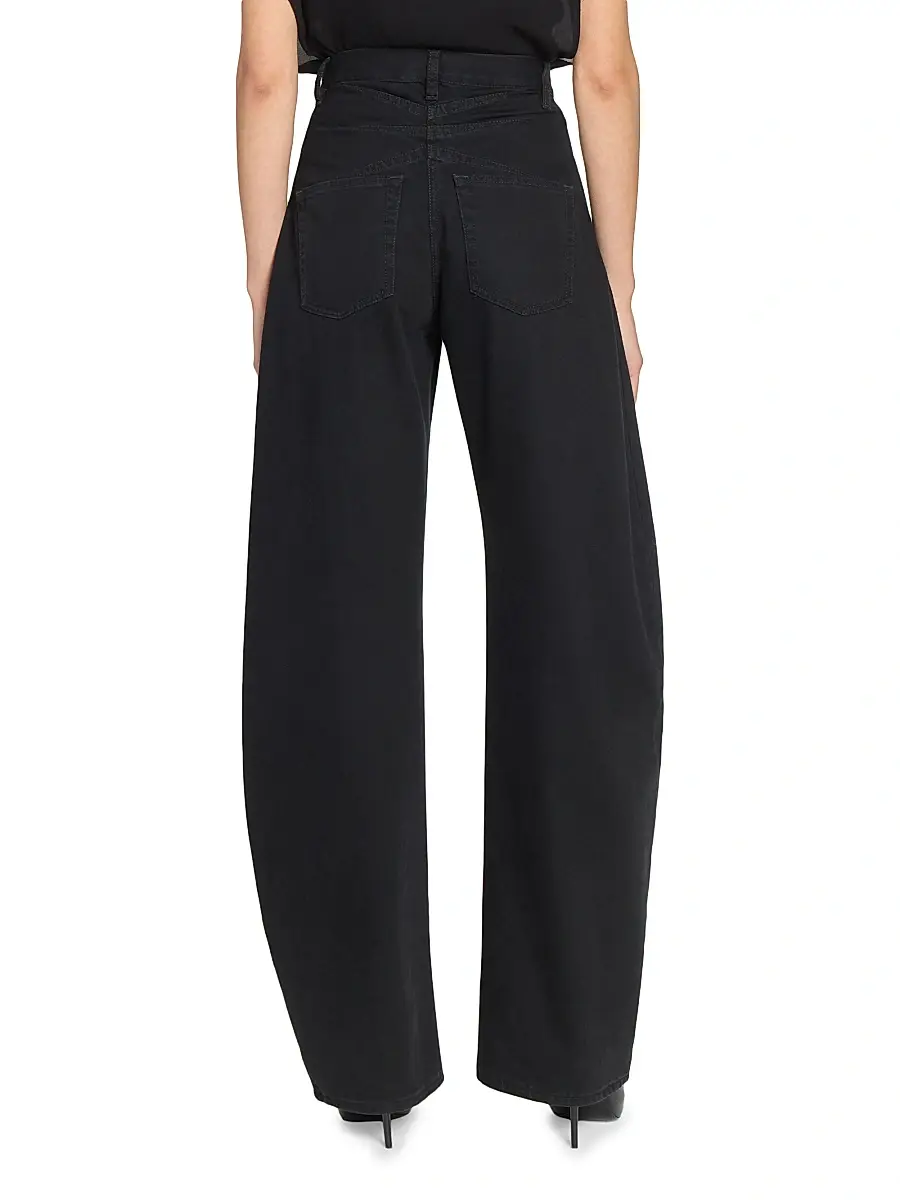 Alaïa Women's Round High-Rise Denim Jeans - Noir Alaia | Thumbnail 5 Alaïa Women's Round High-Rise Denim Jeans - Noir Alaia | Thumbnail 5