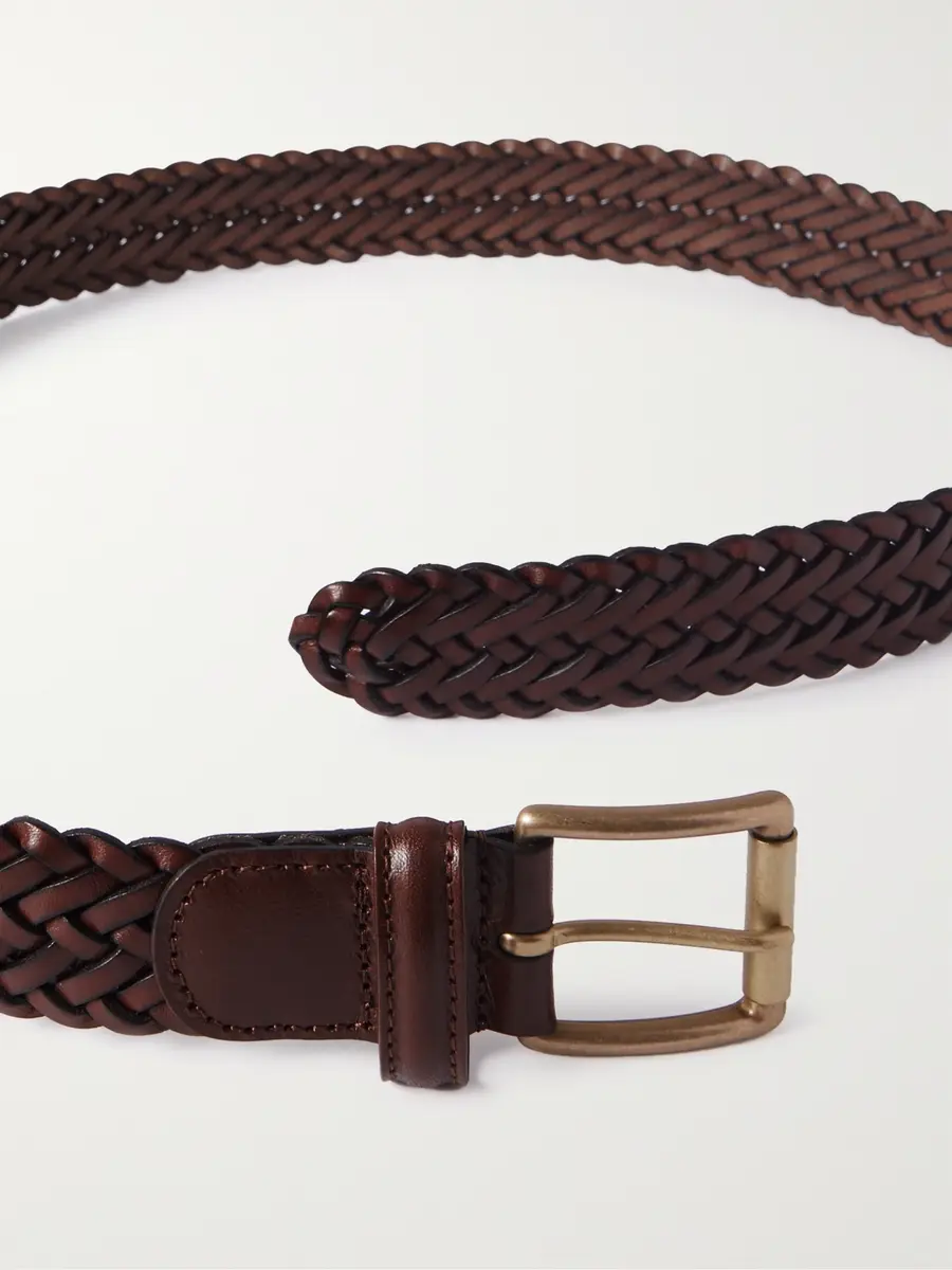 Anderson's Woven Leather Belt - Men | Thumbnail 2