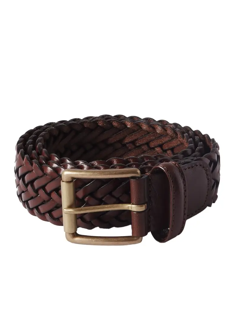 Anderson's Woven Leather Belt - Men