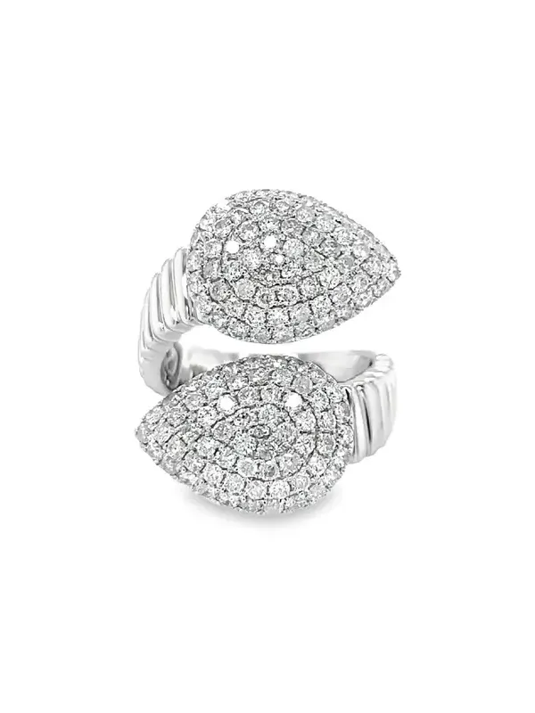 1.10ct Diamond 14K Gold Bypass Ring 1.10ct Diamond 14K Gold Bypass Ring