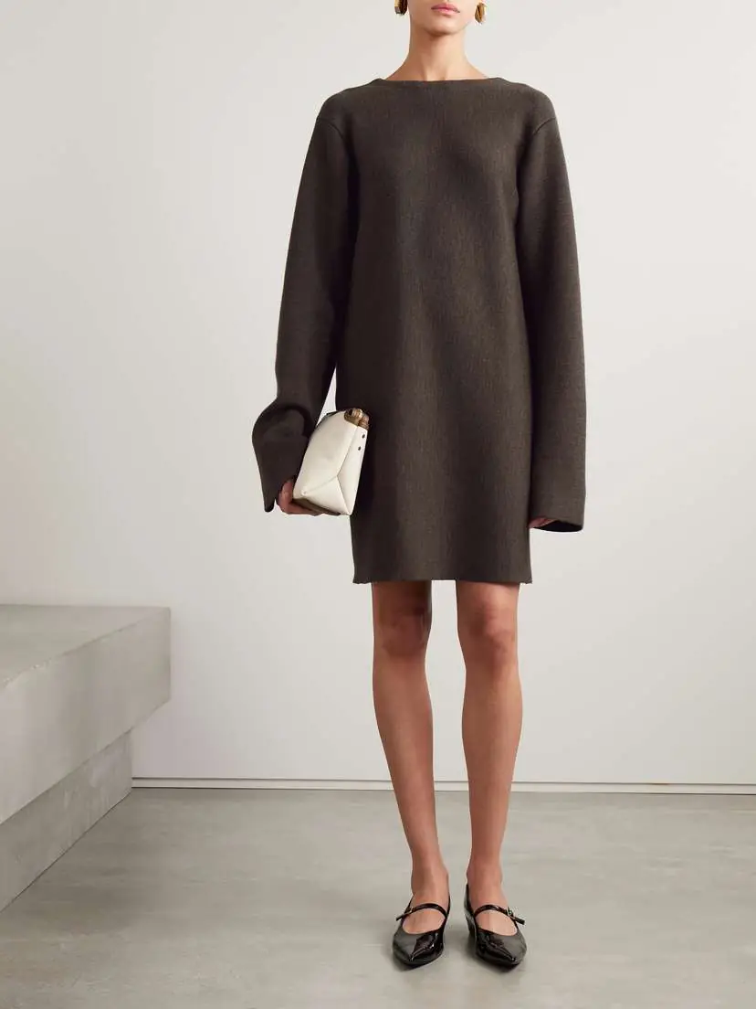 Khaite Elle Wool-blend Mini Dress | Thumbnail 2 Khaite Elle Wool-blend Mini Dress | Thumbnail 2