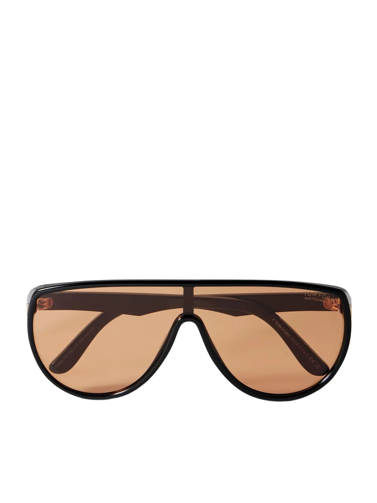 Tom Ford Achilles Oversized Aviator-style Acetate And Gold-tone Sunglasses - Black