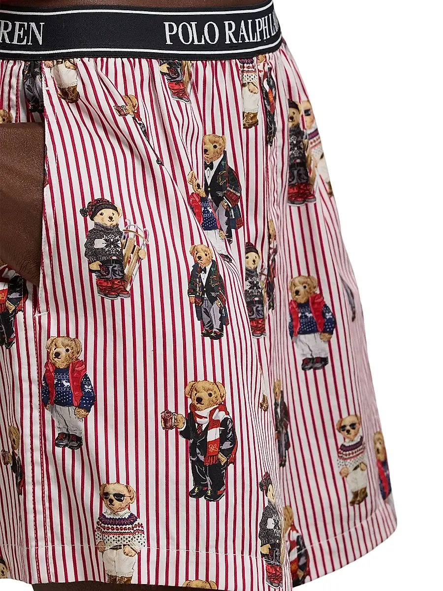 Polo Ralph Lauren Women's Iconic Bear Boxer Shorts | Thumbnail 5 Polo Ralph Lauren Women's Iconic Bear Boxer Shorts | Thumbnail 5