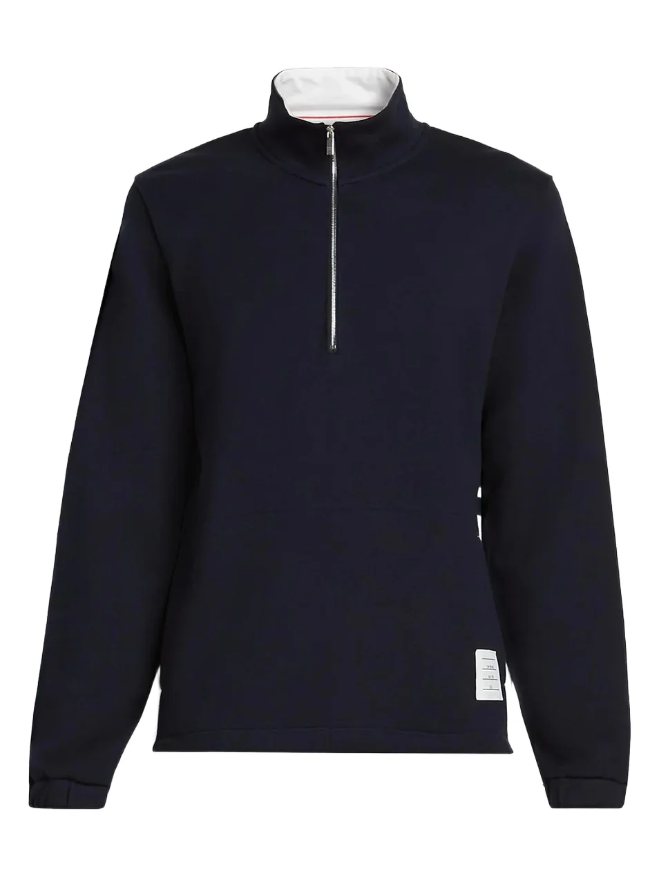 Thom Browne Men's Engineered 4 Bar Classic Loopback Jersey Half-Zip Sweatshirt