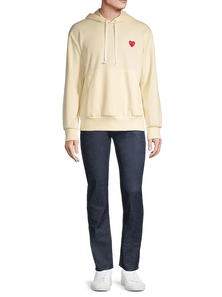 Comme des Garçons PLAY Men Embroidered Heart Hoodie | Thumbnail 2 Comme des Garçons PLAY Men Embroidered Heart Hoodie | Thumbnail 2