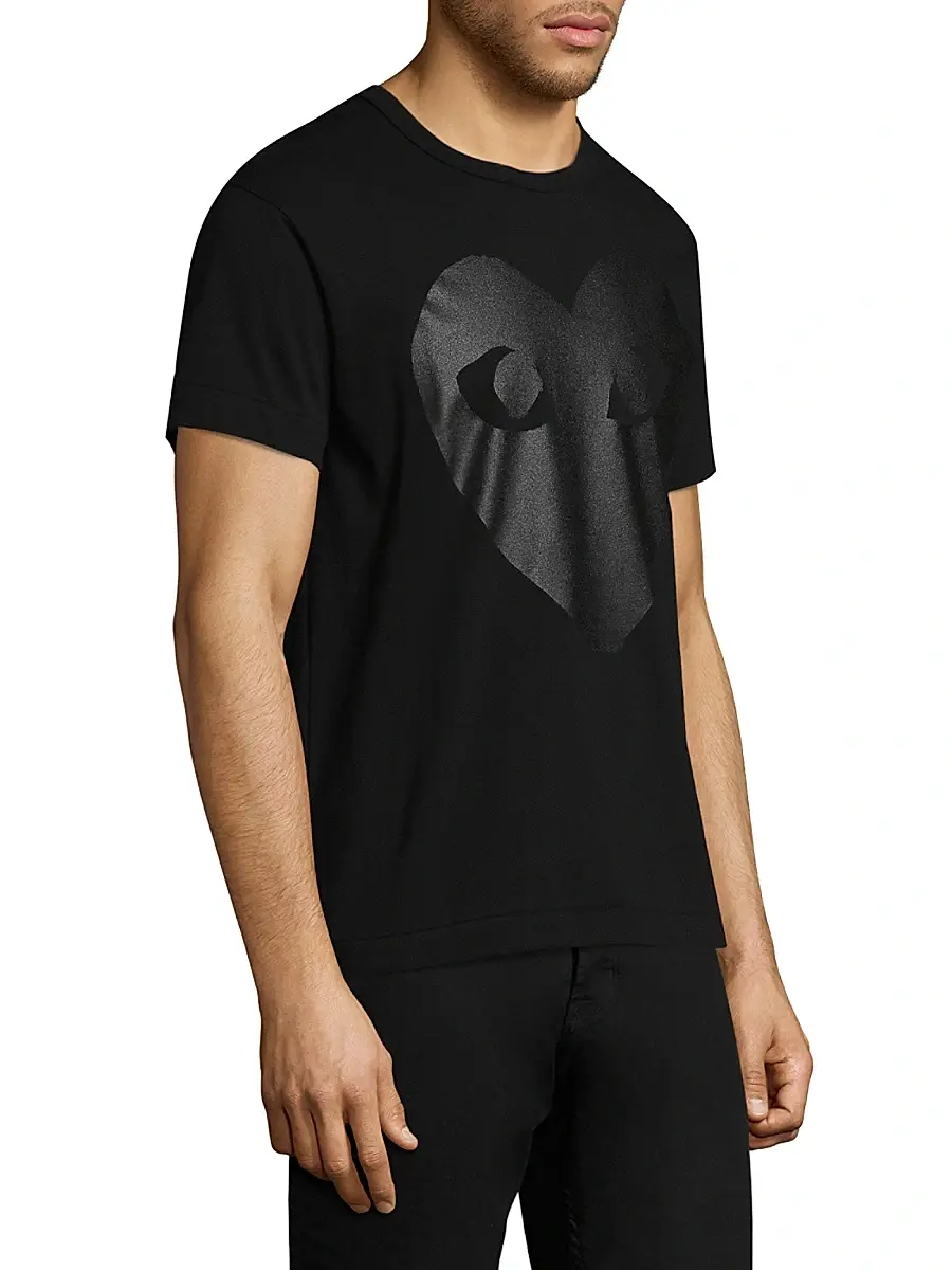 Comme des Garçons PLAY Men Large Heart Cotton Tee | Thumbnail 4 Comme des Garçons PLAY Men Large Heart Cotton Tee | Thumbnail 4