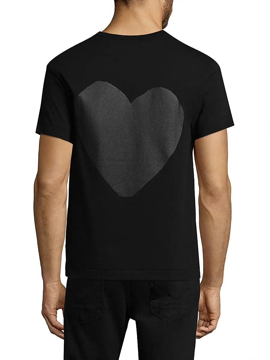 Comme des Garçons PLAY Men Large Heart Cotton Tee | Thumbnail 5 Comme des Garçons PLAY Men Large Heart Cotton Tee | Thumbnail 5