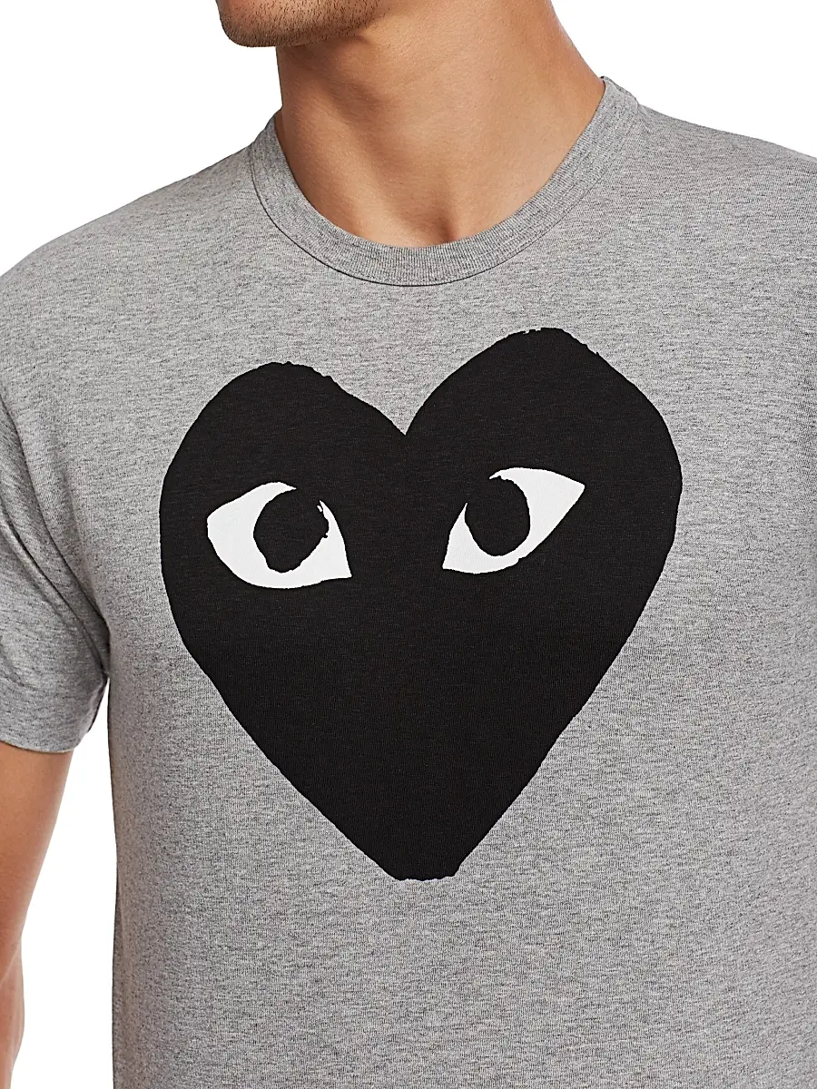 Comme des Garçons PLAY Men Printed Cotton Tee | Thumbnail 6 Comme des Garçons PLAY Men Printed Cotton Tee | Thumbnail 6