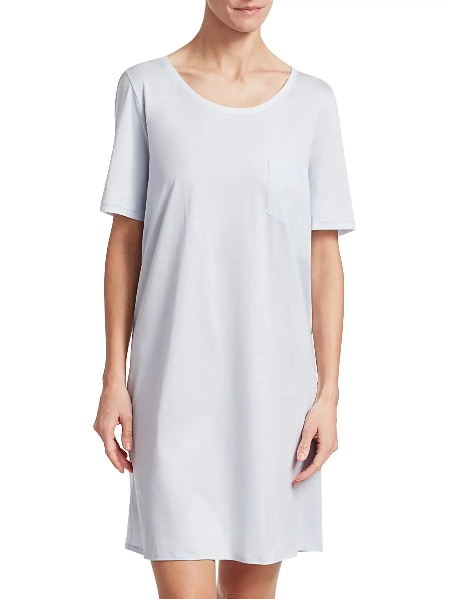 Hanro Women's Cotton Deluxe Short-Sleeve Gown | Thumbnail 3 Hanro Women's Cotton Deluxe Short-Sleeve Gown | Thumbnail 3
