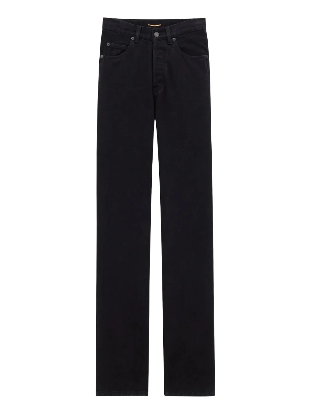 Saint Laurent Women's V-Waist Long Baggy Jeans