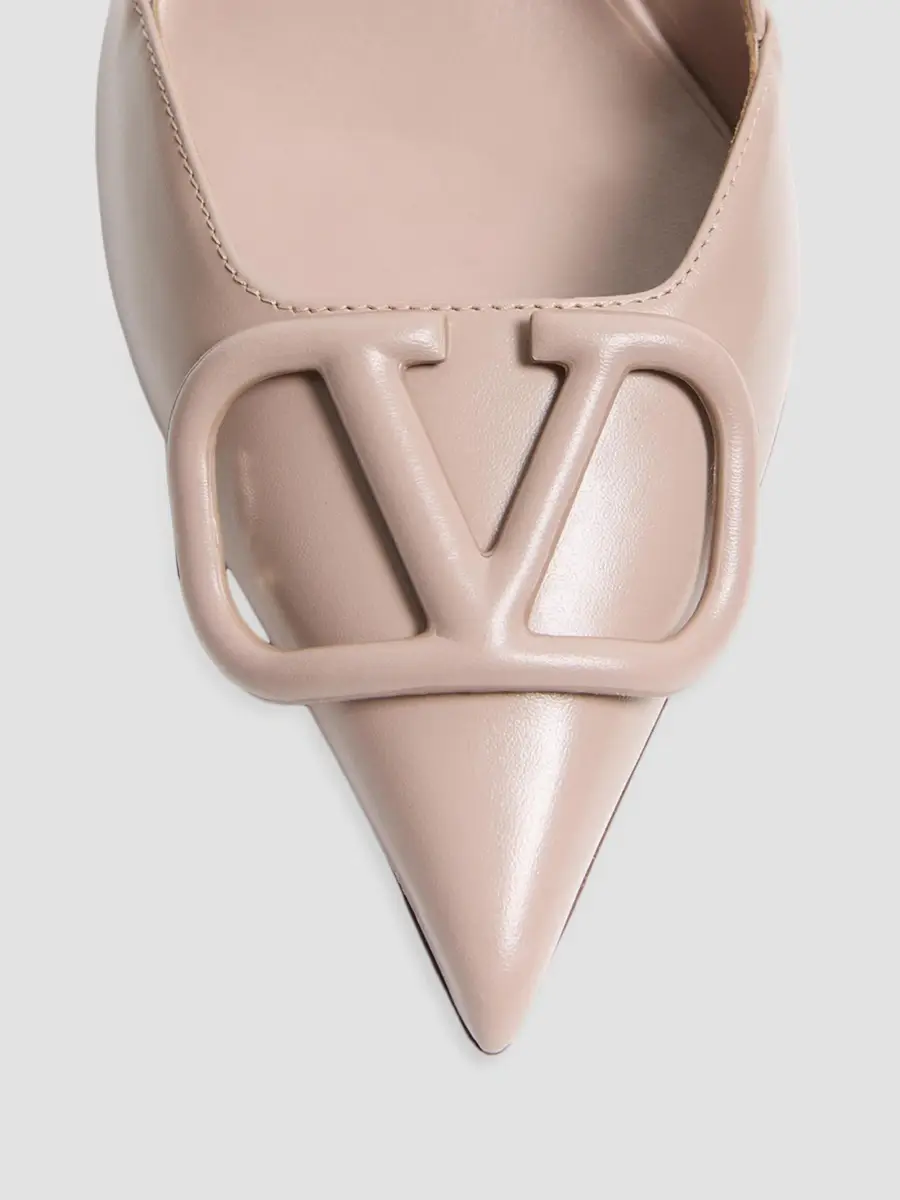 Valentino Women's VLogo Signature Calfskin 80MM Slingback Pumps | Thumbnail 5 Valentino Women's VLogo Signature Calfskin 80MM Slingback Pumps | Thumbnail 5