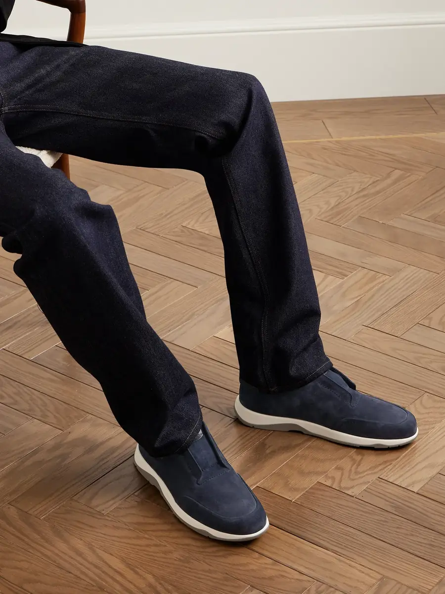 Berluti Échappée Scritto Suede Sneakers - Men | Thumbnail 2 Berluti Échappée Scritto Suede Sneakers - Men | Thumbnail 2