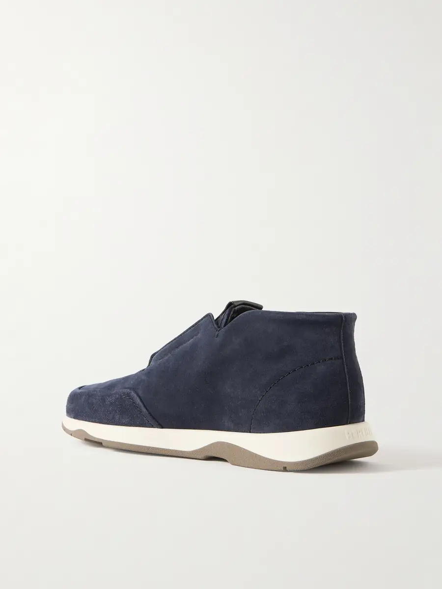 Berluti Échappée Scritto Suede Sneakers - Men | Thumbnail 4 Berluti Échappée Scritto Suede Sneakers - Men | Thumbnail 4