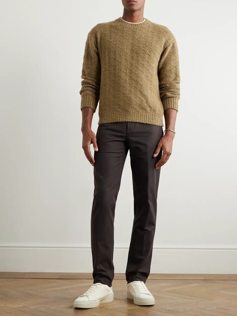 Loro Piana Carlo Hyannis Tapered Cotton-Blend Trousers - Men | Thumbnail 2 Loro Piana Carlo Hyannis Tapered Cotton-Blend Trousers - Men | Thumbnail 2