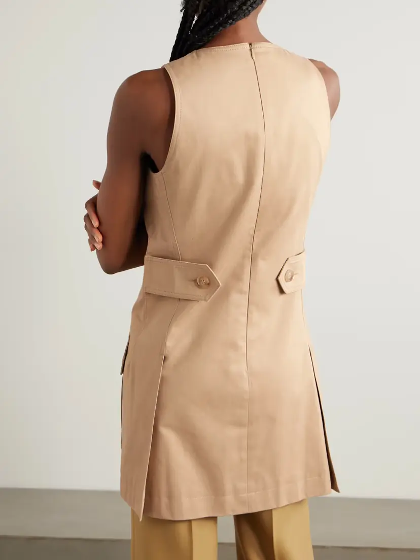Chloé Lace-up Cotton Mini Dress | Thumbnail 3 Chloé Lace-up Cotton Mini Dress | Thumbnail 3