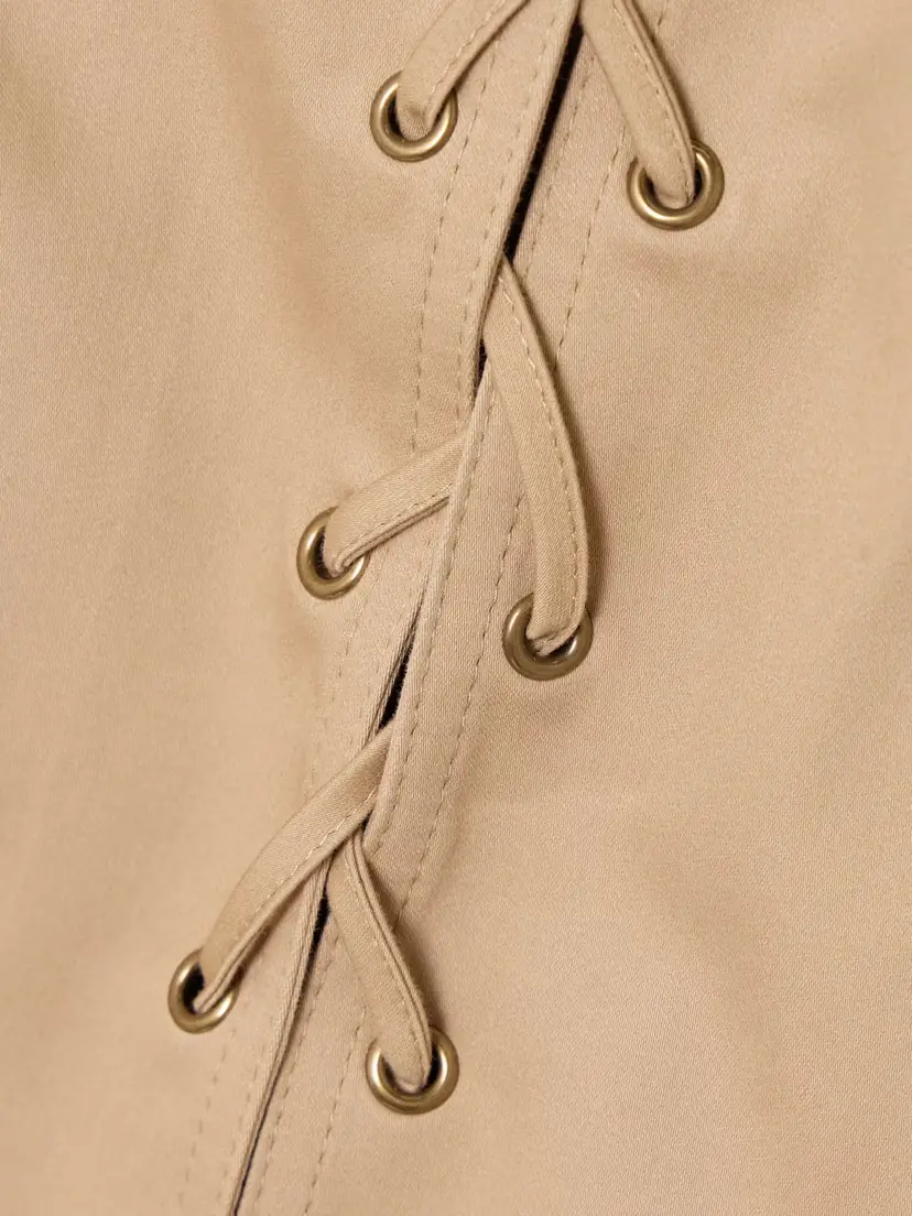 Chloé Lace-up Cotton Mini Dress | Thumbnail 5 Chloé Lace-up Cotton Mini Dress | Thumbnail 5