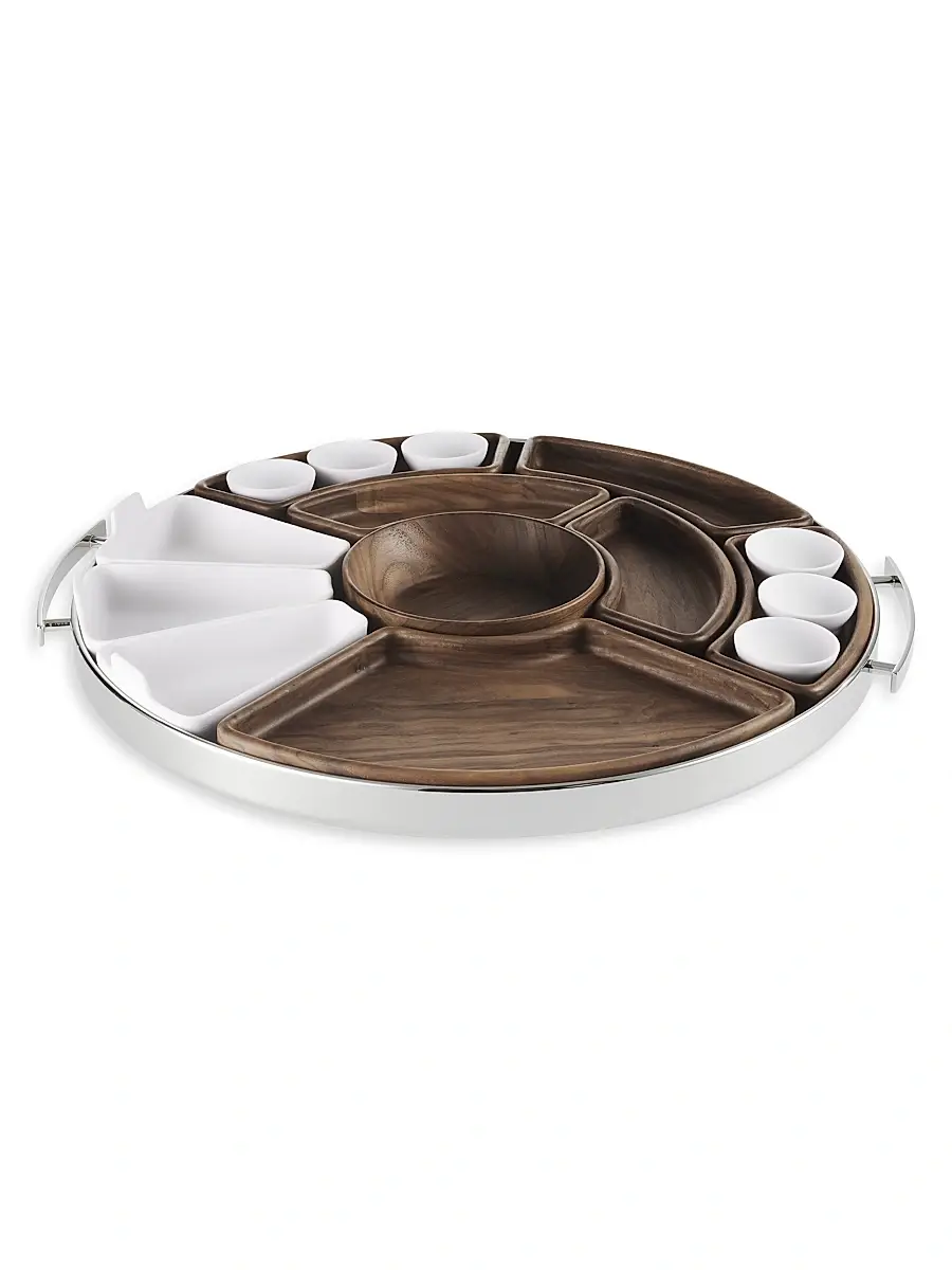 Christofle Mood Asia Stainless Steel Serving Tray Set | Image 1 Christofle Mood Asia Stainless Steel Serving Tray Set | Image 1