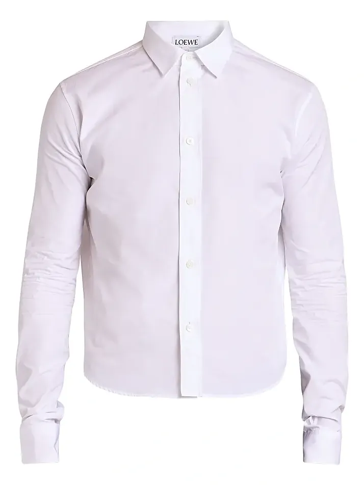 Men's Cotton-Blend Button-Front Shirt Men's Cotton-Blend Button-Front Shirt