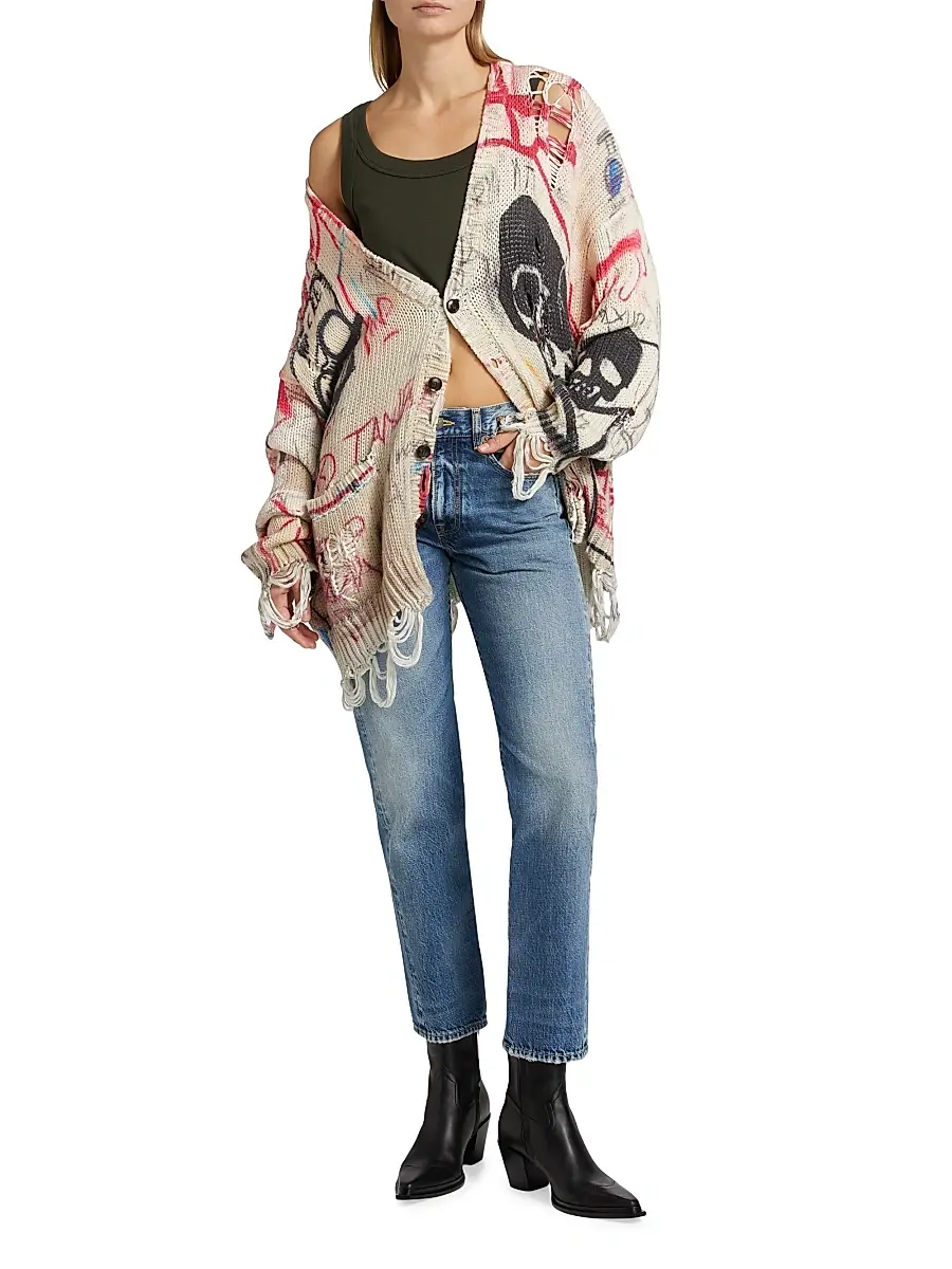 R13 Women's Romeo Mid-Rise Straight-Leg Jeans | Thumbnail 2 R13 Women's Romeo Mid-Rise Straight-Leg Jeans | Thumbnail 2