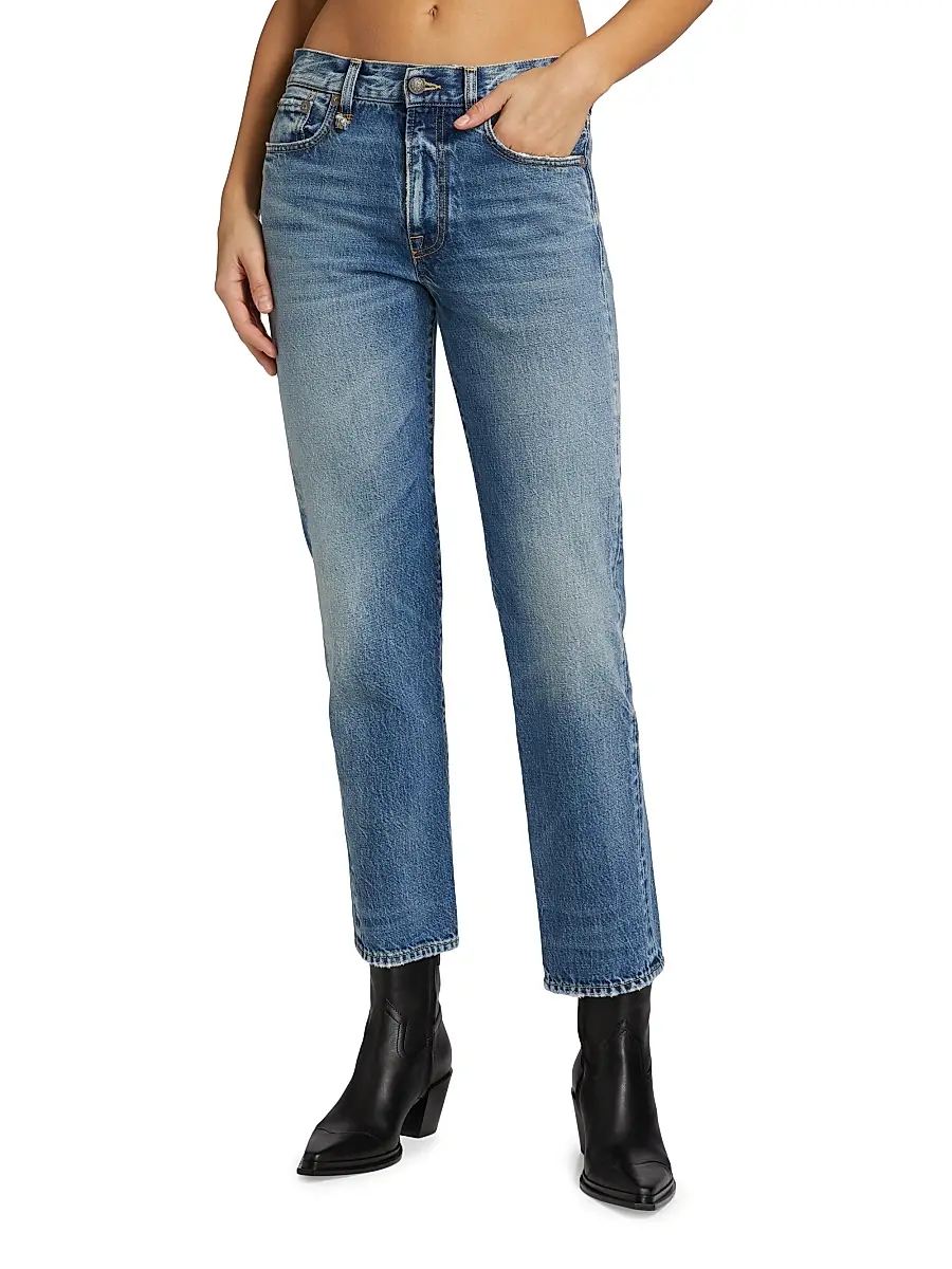 R13 Women's Romeo Mid-Rise Straight-Leg Jeans | Thumbnail 3 R13 Women's Romeo Mid-Rise Straight-Leg Jeans | Thumbnail 3