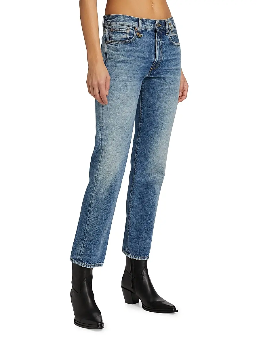 R13 Women's Romeo Mid-Rise Straight-Leg Jeans | Thumbnail 4 R13 Women's Romeo Mid-Rise Straight-Leg Jeans | Thumbnail 4