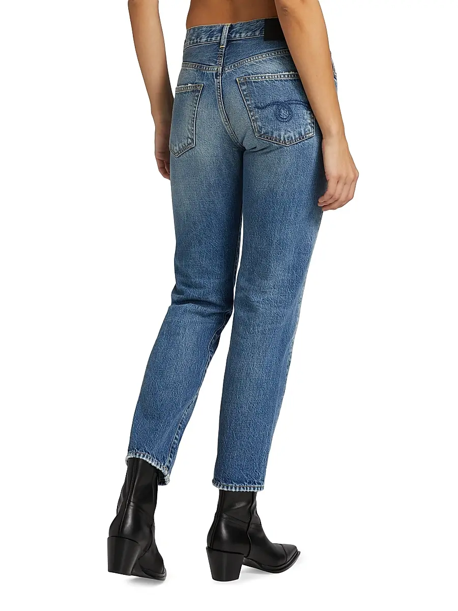 R13 Women's Romeo Mid-Rise Straight-Leg Jeans | Thumbnail 5 R13 Women's Romeo Mid-Rise Straight-Leg Jeans | Thumbnail 5