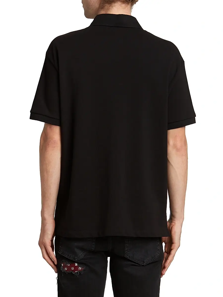 AMIRI Men's Ma Quad Cotton Polo Shirt | Thumbnail 5 AMIRI Men's Ma Quad Cotton Polo Shirt | Thumbnail 5