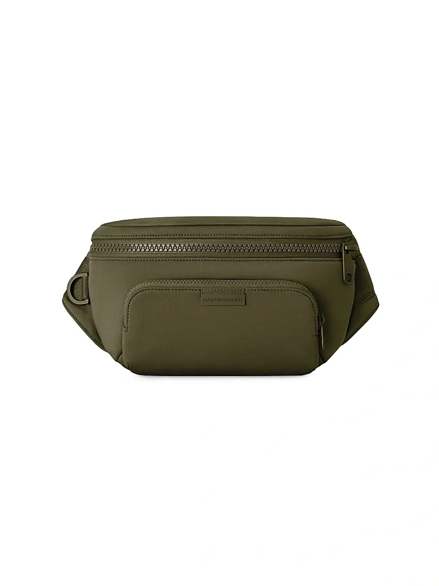 Dagne Dover Women's Jax Neoprene Belt Bag - Dark Moss | Image 1 Dagne Dover Women's Jax Neoprene Belt Bag - Dark Moss | Image 1