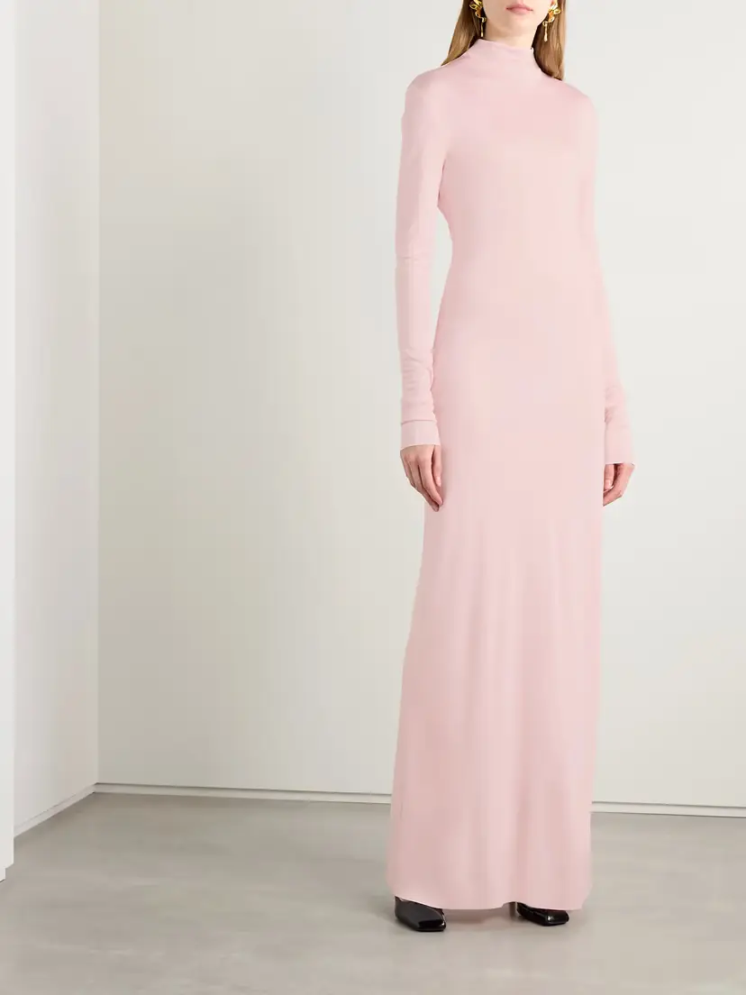 Khaite Norla Jersey Turtleneck Gown | Thumbnail 2 Khaite Norla Jersey Turtleneck Gown | Thumbnail 2