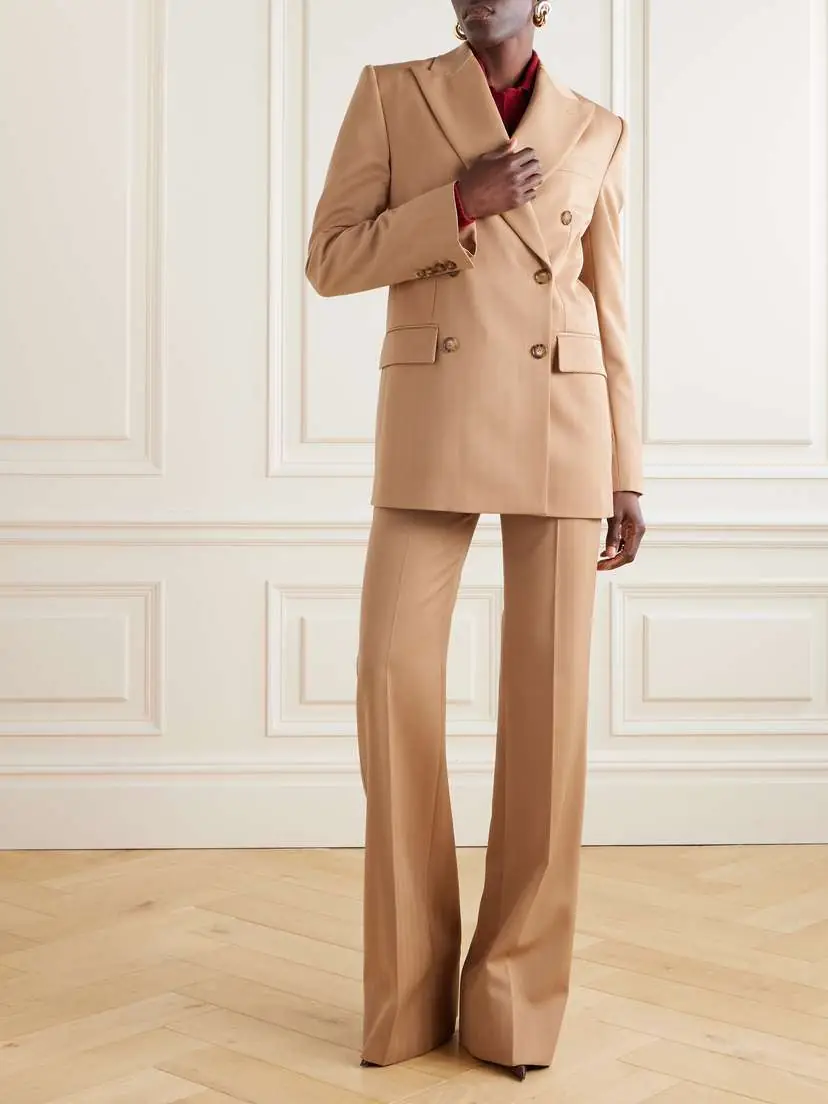 Stella McCartney Double-breasted Striped Wool-blend Blazer | Thumbnail 2
