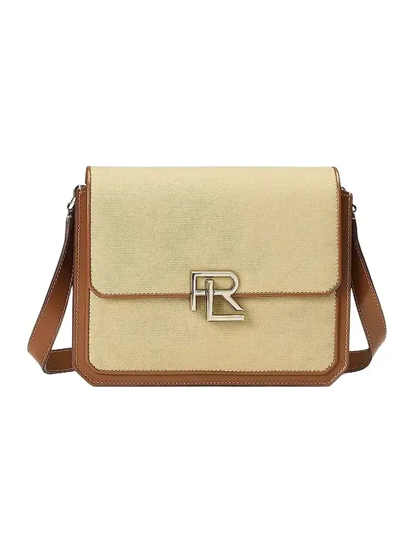 Women's RL Cotton & Leather Crossbody Bag Women's RL Cotton & Leather Crossbody Bag
