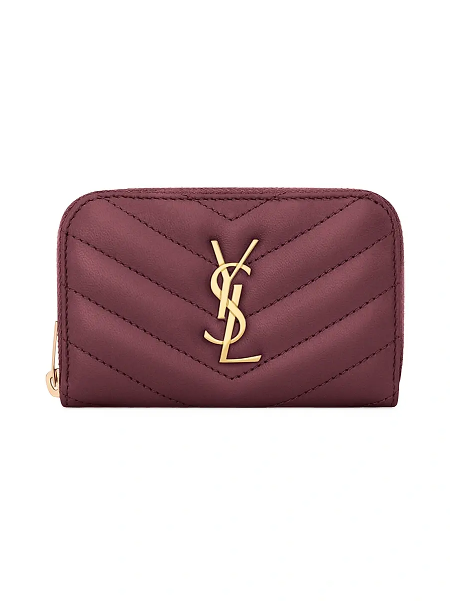 Saint Laurent Women's Cassandre Change Purse in Lambskin - Urban Grey | Thumbnail 13 Saint Laurent Women's Cassandre Change Purse in Lambskin - Urban Grey | Thumbnail 13