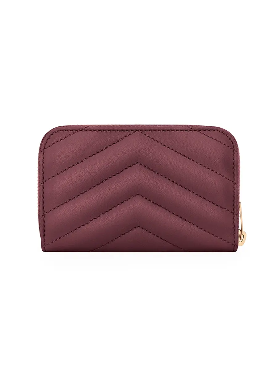 Saint Laurent Women's Cassandre Change Purse in Lambskin - Urban Grey | Thumbnail 15 Saint Laurent Women's Cassandre Change Purse in Lambskin - Urban Grey | Thumbnail 15