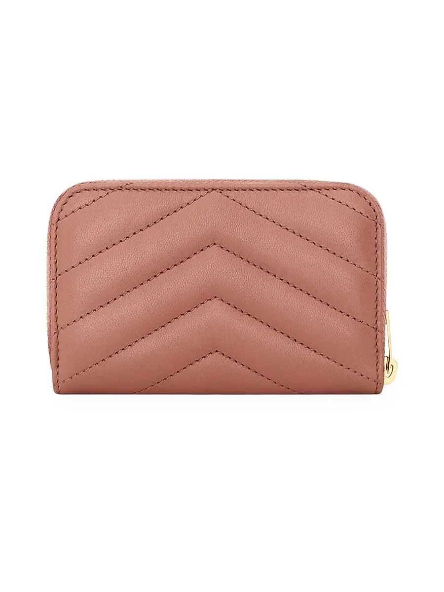 Saint Laurent Women's Cassandre Change Purse in Lambskin - Urban Grey | Thumbnail 8 Saint Laurent Women's Cassandre Change Purse in Lambskin - Urban Grey | Thumbnail 8