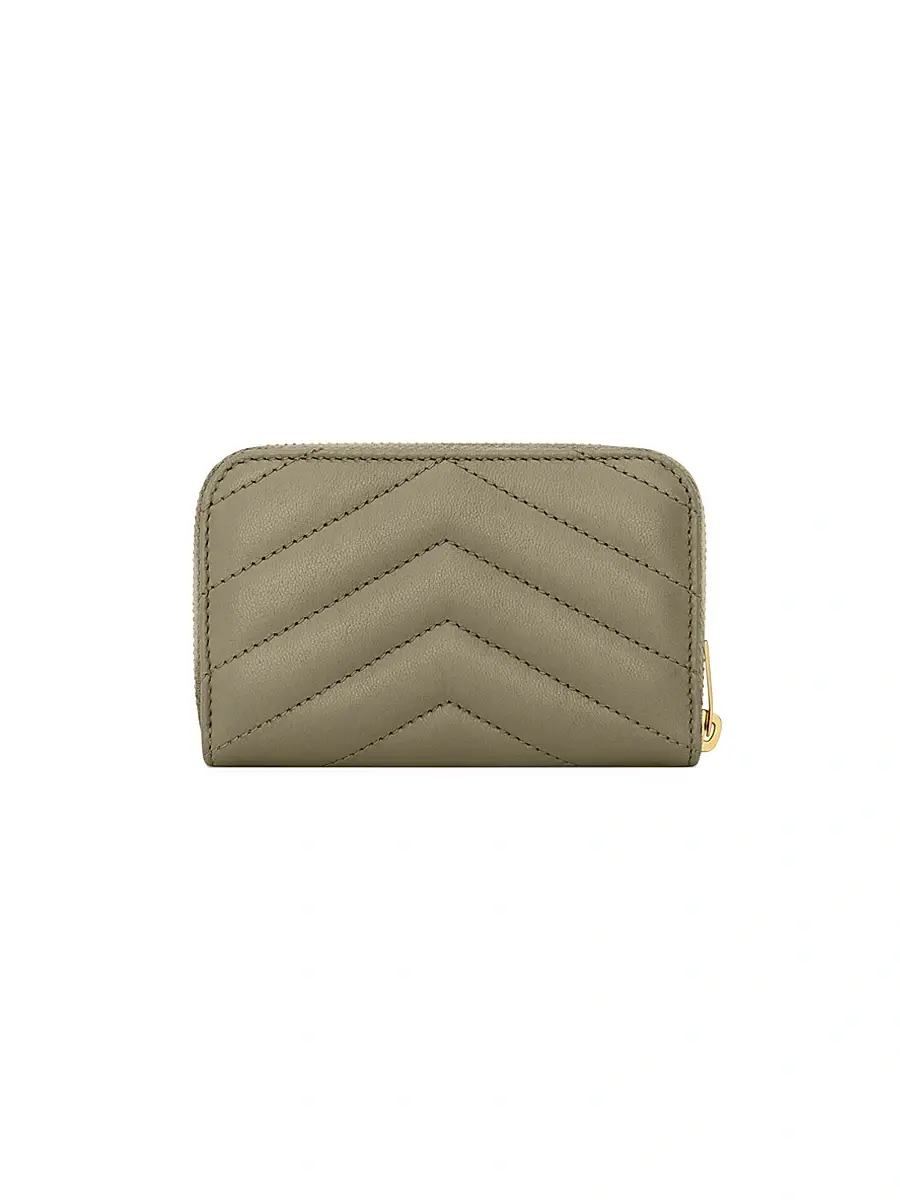 Saint Laurent Women's Cassandre Change Purse in Lambskin - Urban Grey | Thumbnail 10 Saint Laurent Women's Cassandre Change Purse in Lambskin - Urban Grey | Thumbnail 10