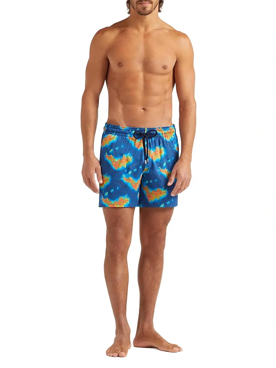 Vilebrequin Men's St Barth Printed Swim Shorts | Thumbnail 2 Vilebrequin Men's St Barth Printed Swim Shorts | Thumbnail 2
