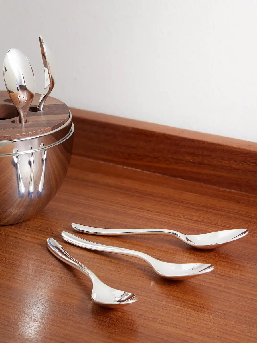 Christofle MOOD Coffee Set of Six Silver-Plated Espresso Spoons with Case - Men | Thumbnail 4