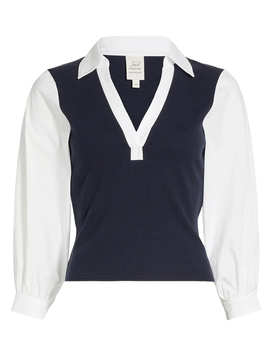 Women's Colleen Poplin-Sleeve Top Women's Colleen Poplin-Sleeve Top