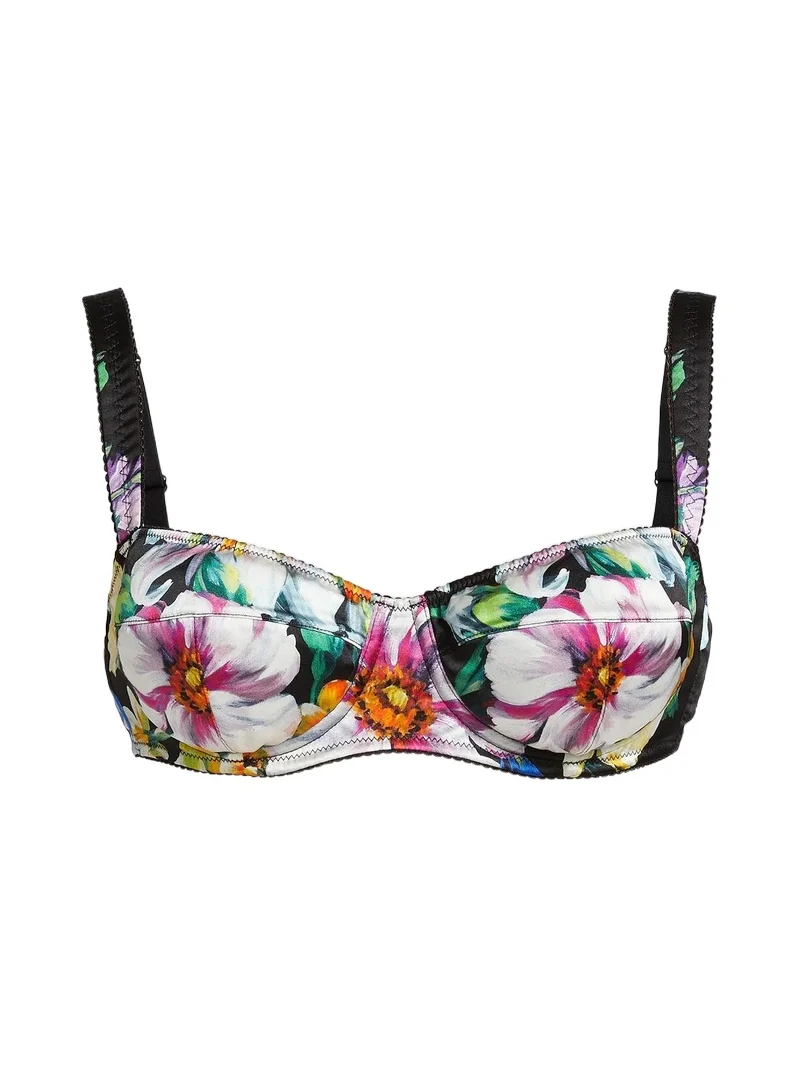 Women's Balconette Rose Print Bra