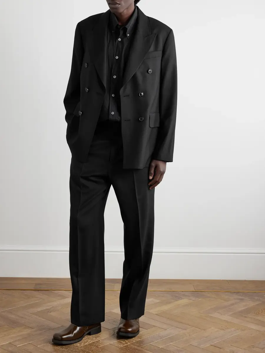 Our Legacy Borrowed Straight-Leg Pleated Wool Trousers - Men | Thumbnail 2 Our Legacy Borrowed Straight-Leg Pleated Wool Trousers - Men | Thumbnail 2