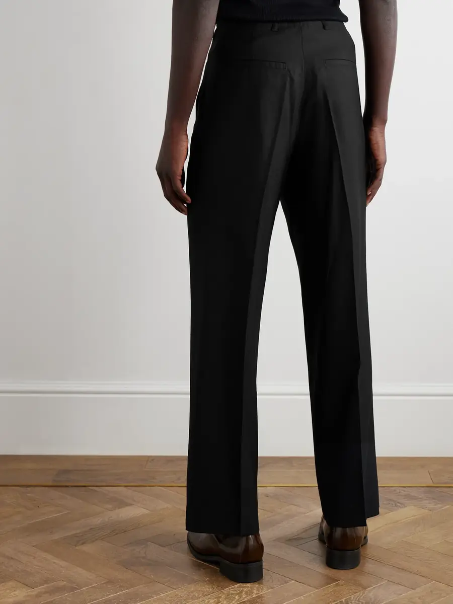 Our Legacy Borrowed Straight-Leg Pleated Wool Trousers - Men | Thumbnail 4 Our Legacy Borrowed Straight-Leg Pleated Wool Trousers - Men | Thumbnail 4