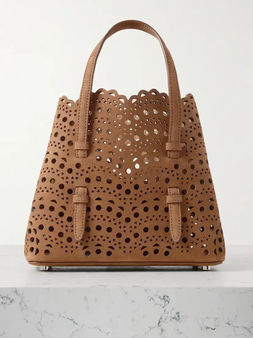 Alaïa Mina 20 Laser-cut Leather Tote | Image 1 Alaïa Mina 20 Laser-cut Leather Tote | Image 1