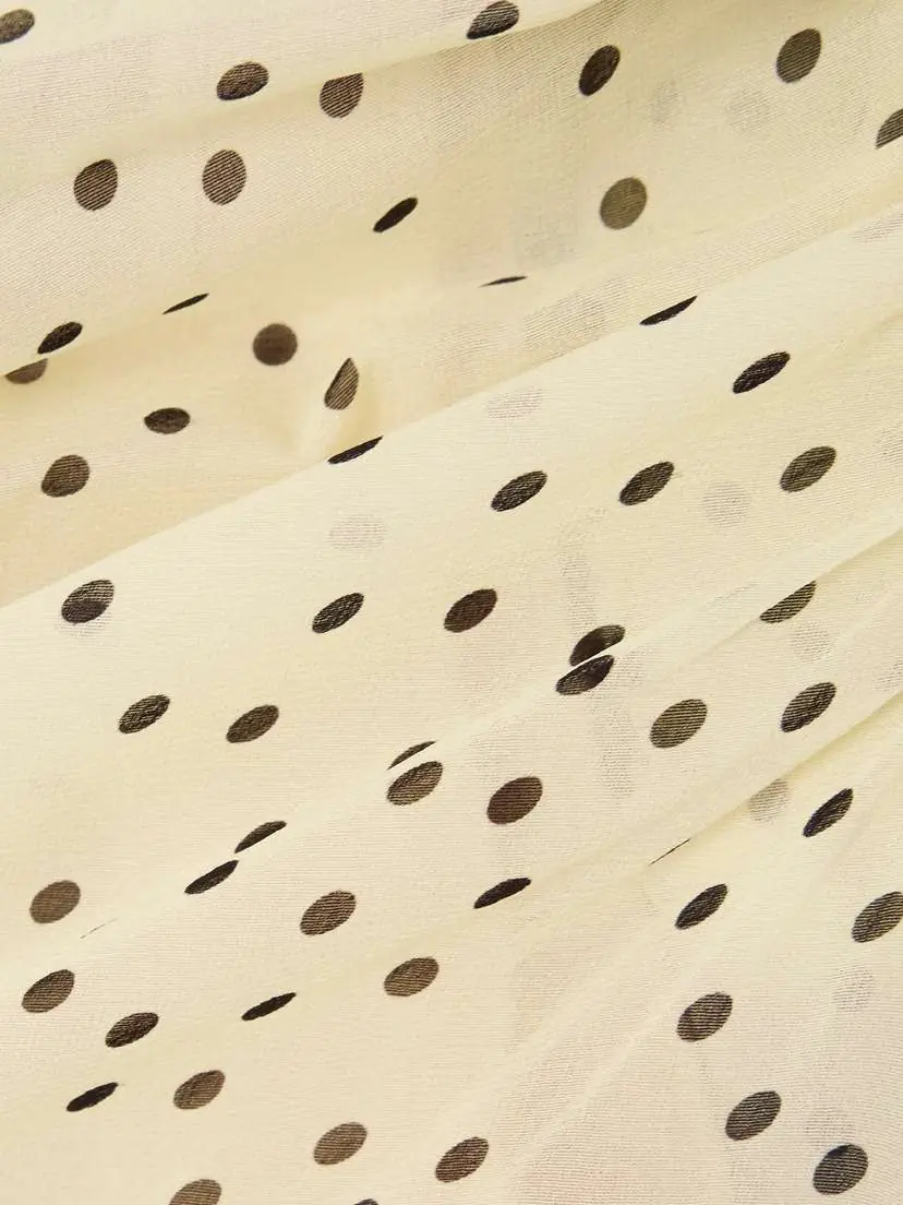 Magda Butrym Ruched Polka-dot Silk-blend Chiffon Mini Dress | Thumbnail 4