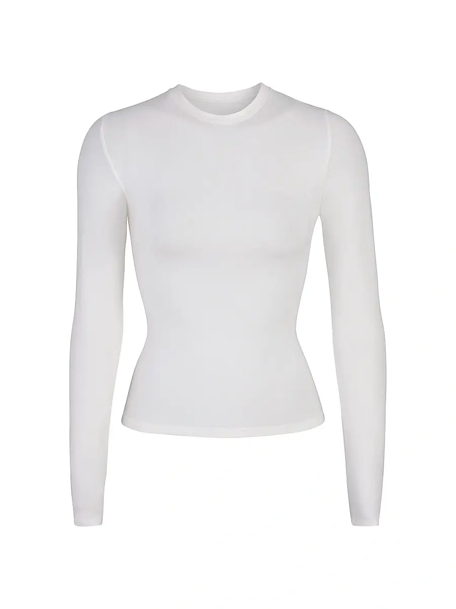 Skims Women's Long Sleeve T-Shirt | Image 1 Skims Women's Long Sleeve T-Shirt | Image 1