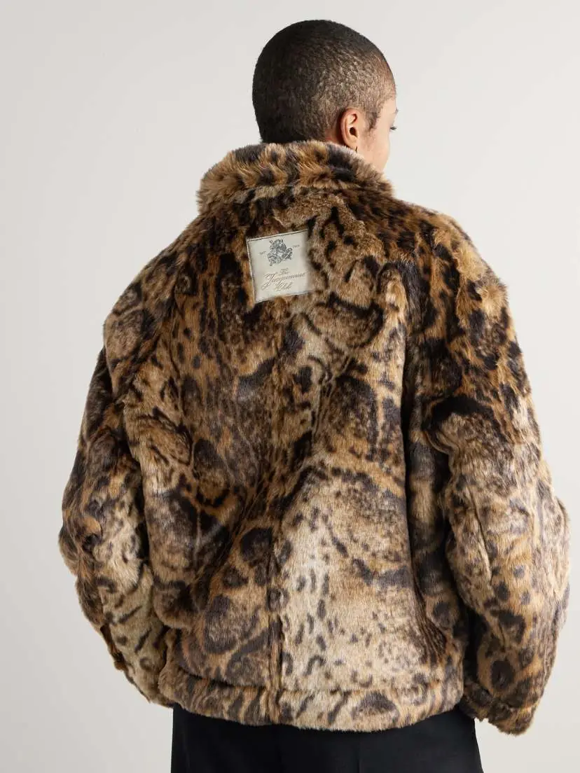 Jacquemus Fernando Leopard-print Plush Fabric Jacket | Thumbnail 4