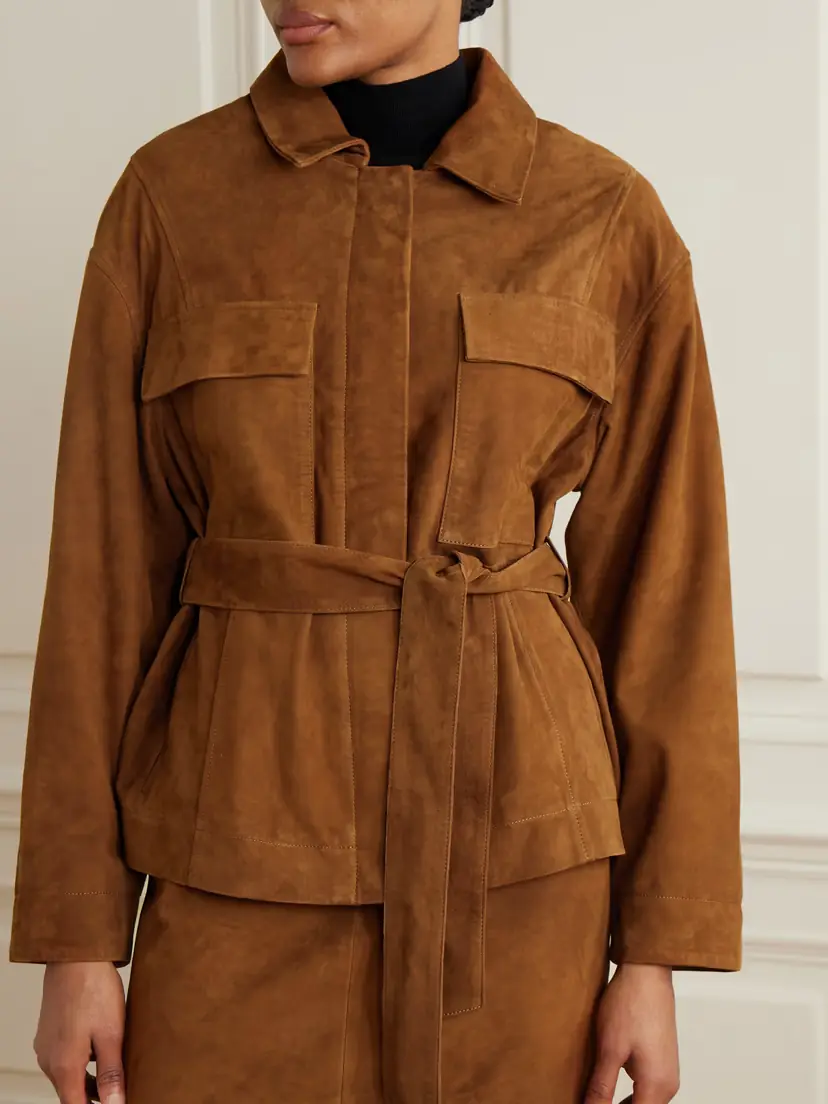 Nour Hammour Tilda Suede Jacket | Thumbnail 3